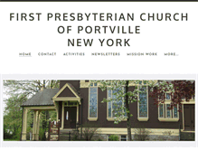 Tablet Screenshot of portville-presbyterian.org